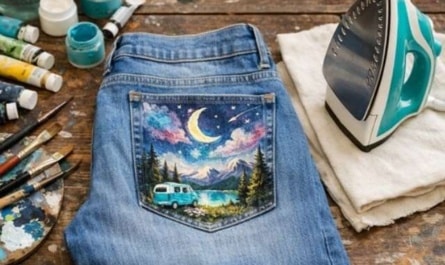 Acrylfarbe auf Jeans fixieren – so hält dein Design dauerhaft