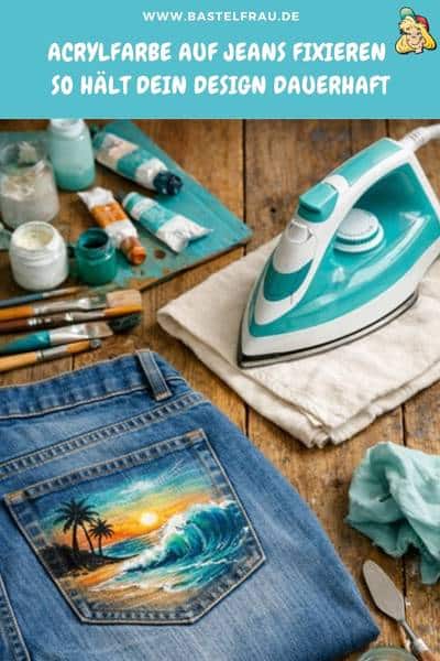 Acrylfarbe auf Jeans fixieren – so hält dein Design dauerhaft
