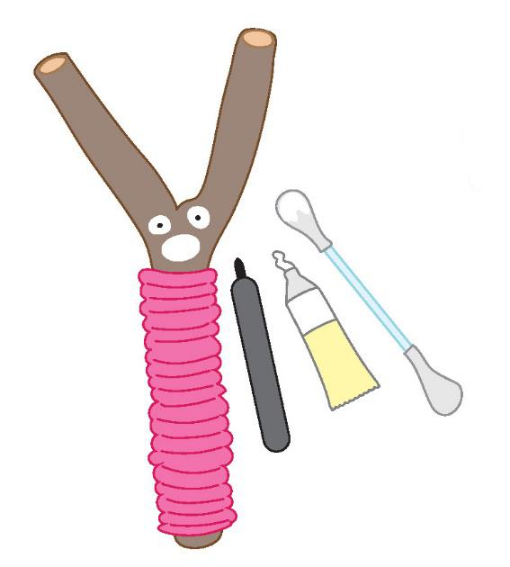 Asthase basteln: Material