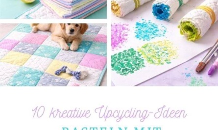 Basteln mit Matratzenschonern, Upcycling Ideen Titelbild