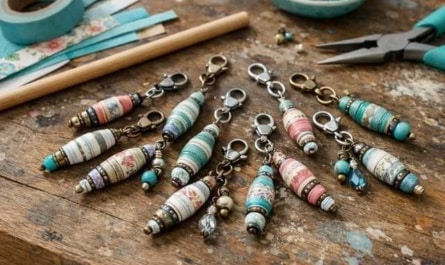 Filofax Anhänger selber machen – Charms aus Papierperlen für deinen Planer