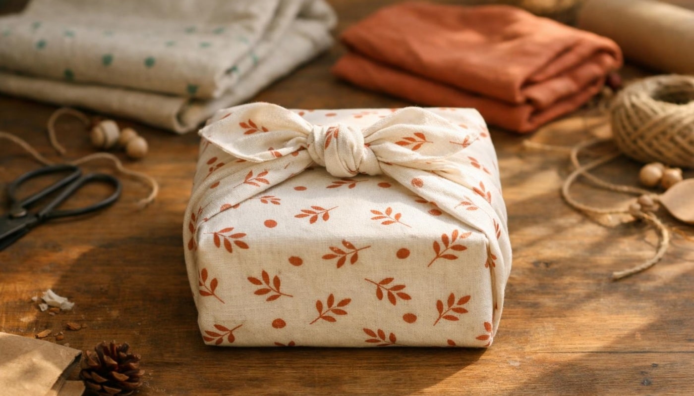 Furoshiki Anleitung – Geschenke stilvoll und nachhaltig mit Stoff verpacken