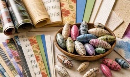 Papier für Papierperlen – wie unterschiedliche Papiersorten wirken