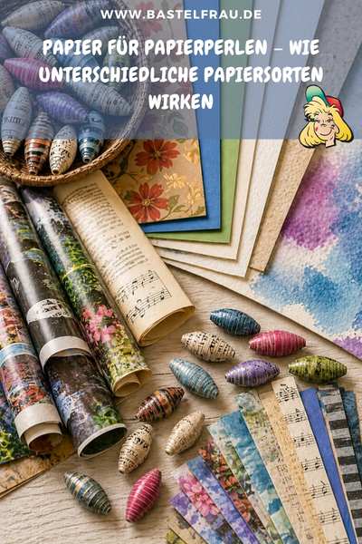 Papier für Papierperlen – wie unterschiedliche Papiersorten wirken