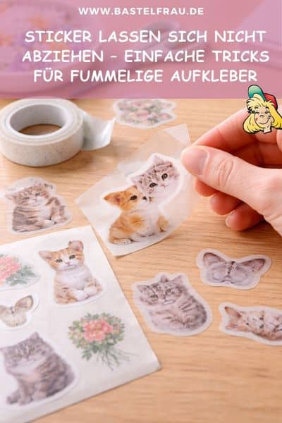 Sticker lassen sich nicht abziehen – einfache Tricks für fummelige Aufkleber