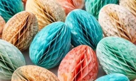 Wabeneier basteln – so entsteht der typische Wabeneffekt