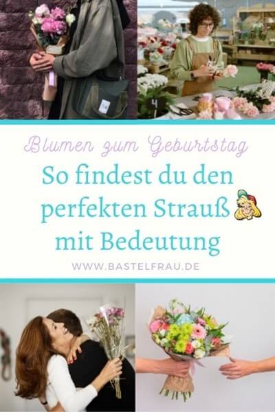 Blumen zum Geburtstag Pinterestbild