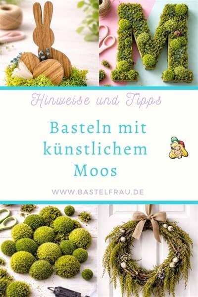 Basteln mit künstlichem Moos Pinterestbild