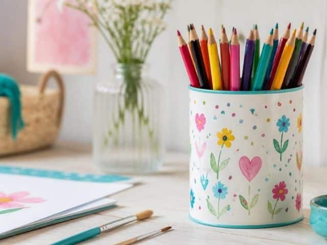 Abschiedsgeschenk für Erzieherinnen - Stiftebecher