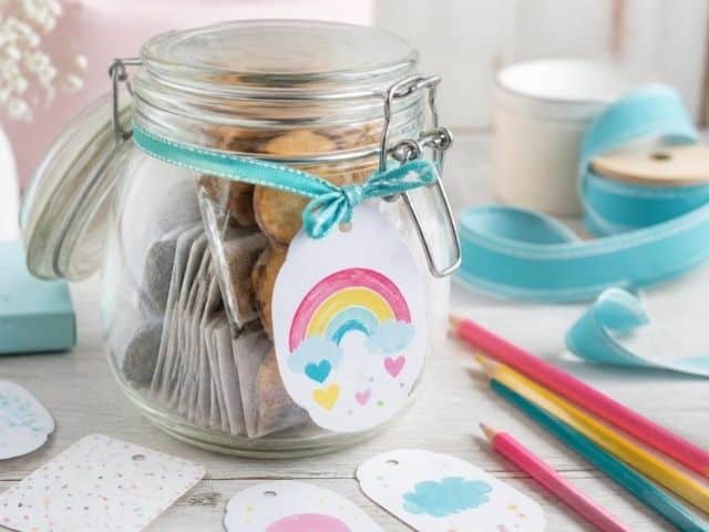 Abschiedsgeschenk für Erzieherinnen -  Teeglas