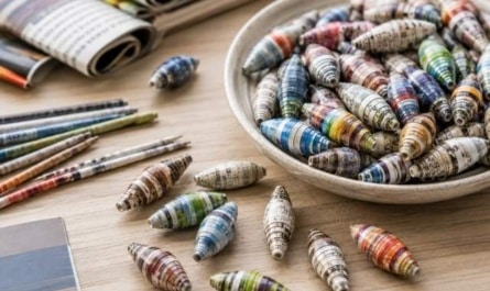 Papierperlen mit der Evigami Schablone herstellen