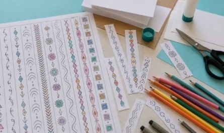 Ornamente zum Ausmalen – Musterstreifen für Karten, Mandalas und Collagen