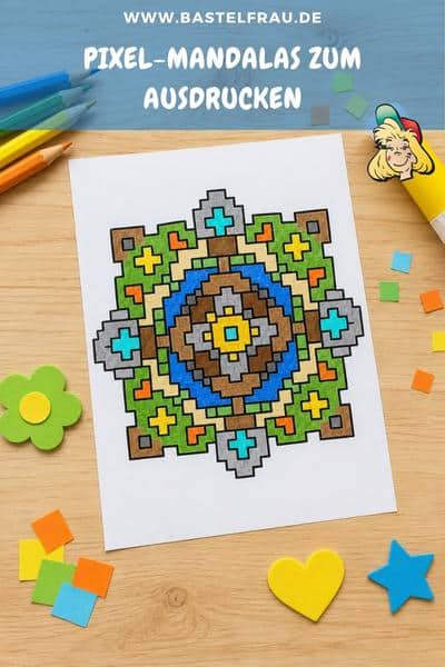 Pixel-Mandalas zum Ausdrucken