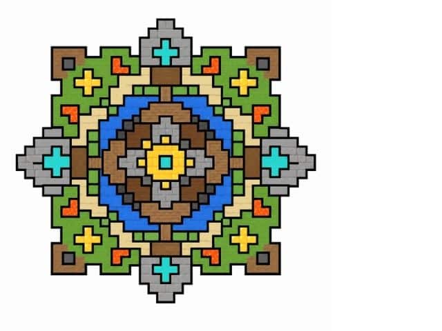 Pixel-Mandalas zum Ausdrucken
