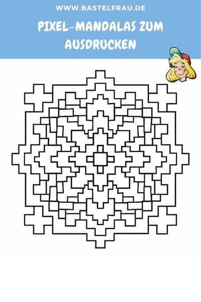 Pixel-Mandalas zum Ausdrucken