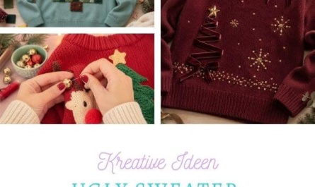 Ugly Sweater selber machen: Collage aus 4 Pullover Ideen