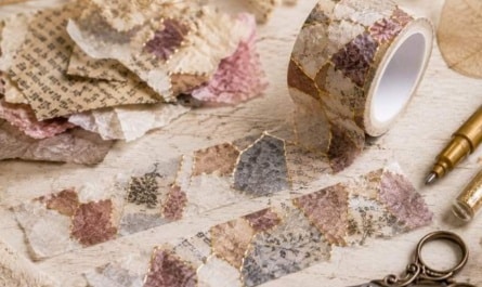 Washi Tape selber machen mit Goldrissen im Kintsugi-Stil