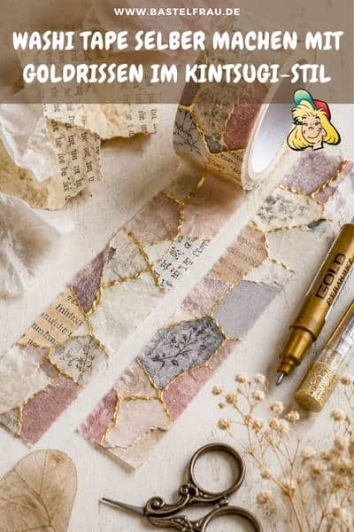 Washi Tape im Kintsugi Stil