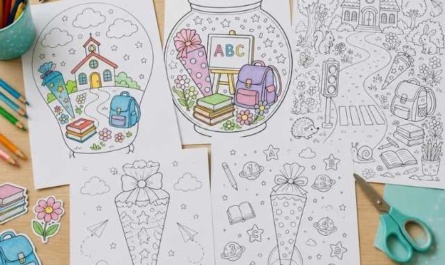 Malvorlagen zum Schulanfang: besondere Motive zum Ausmalen
