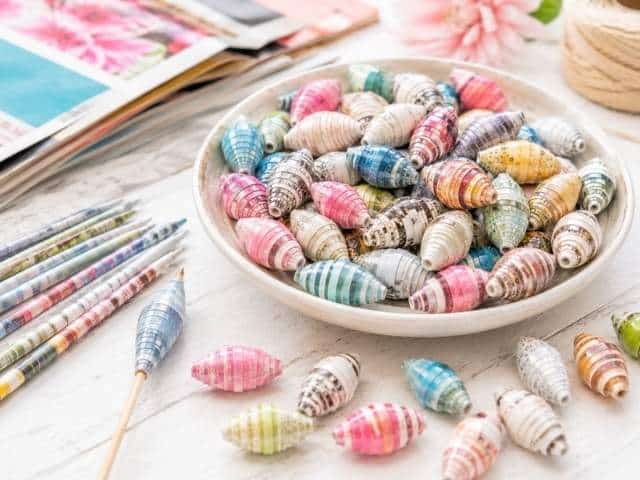 Papierperlen basteln – Ideen, Grundlagen und Techniken für Schmuck, Deko und Upcycling