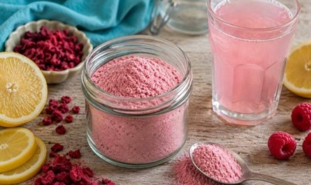 Pink-Lemonade-Fertigzauber: fruchtiges Pulver für Joghurt, Quark und Wasser