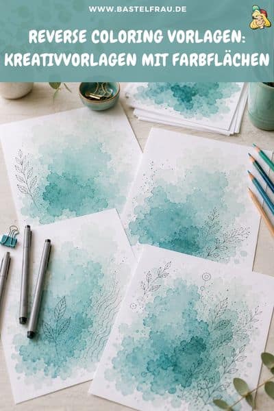 Reverse Coloring Vorlagen: Kreativvorlagen mit Farbflächen