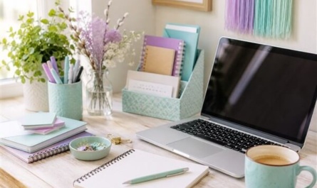 E-Mail-Adresse für Selbstständige Titelbild: bild von einem Schreibtisch mit Laptop auf dem ein E-Mail Postfach geöffnet ist