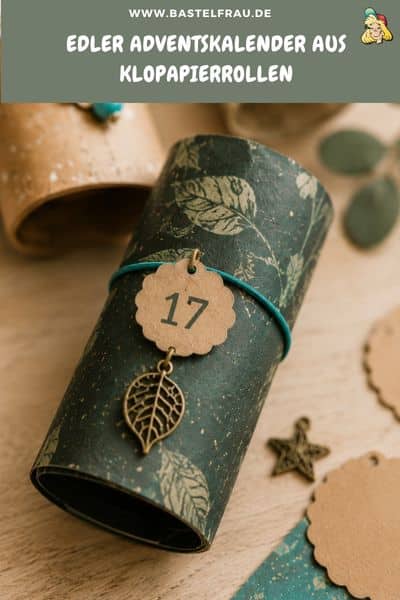Edler Adventskalender aus Klopapierrollen