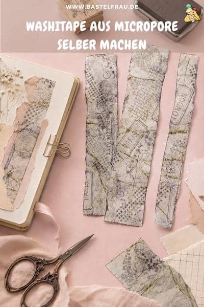 Dünn, flexibel und mit den Fingern reißbar: Dieses selbst gemachte Washitape kommt dem Original überraschend nahe. Speichere dir die Idee für Karten, Journals, Collagen und Geschenkverpackungen.