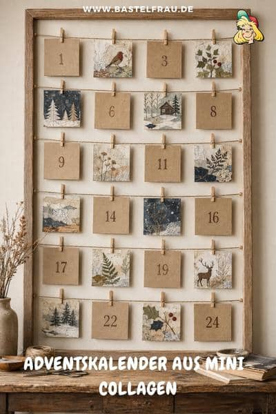 Adventskalender aus Mini-Collagen