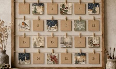 Adventskalender aus Mini-Collagen