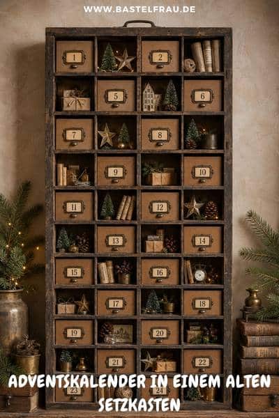 Adventskalender im Setzkasten