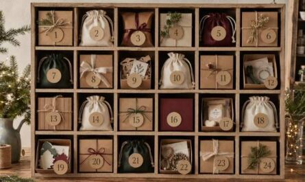 Bastel-Adventskalender mit 24 kleinen Bastelprojekten
