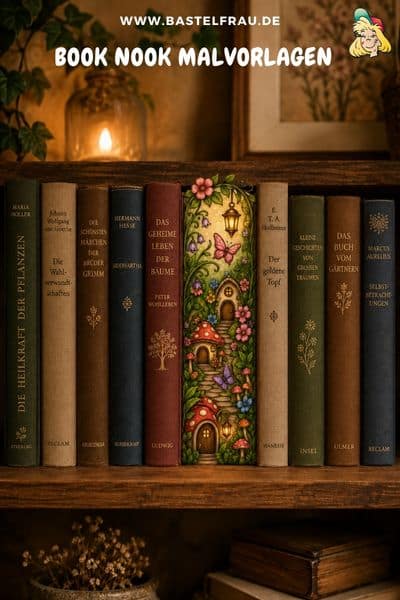 Book-Nook-Malvorlagen