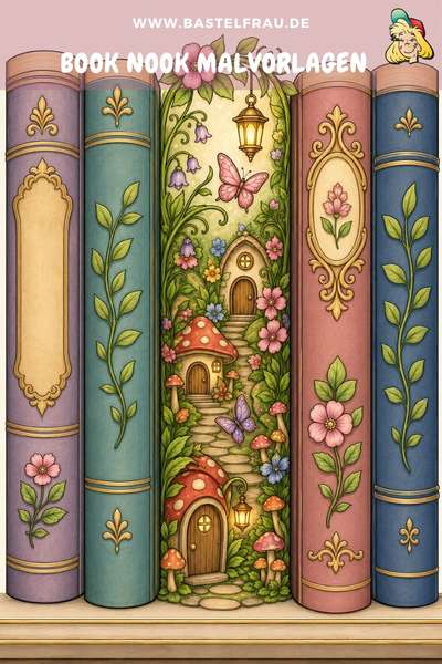 Book Nook Malvorlagen