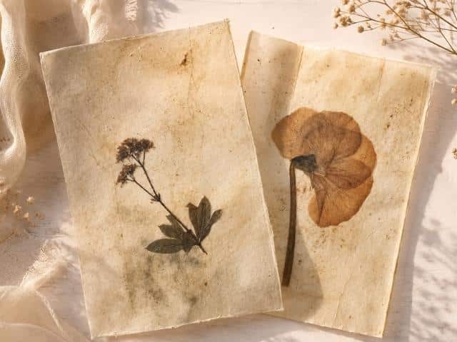 DIY Naturpapier aus gebrauchten Teebeuteln und Blüten – nachhaltig kreativ