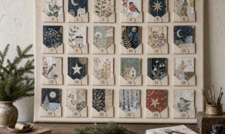 ATC-Adventskalender mit 24 kleinen Kunstwerken