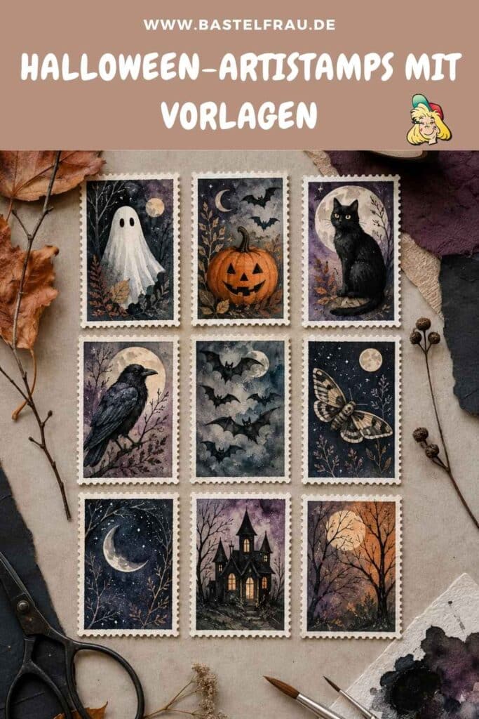 Halloween-Artistamps gestalten