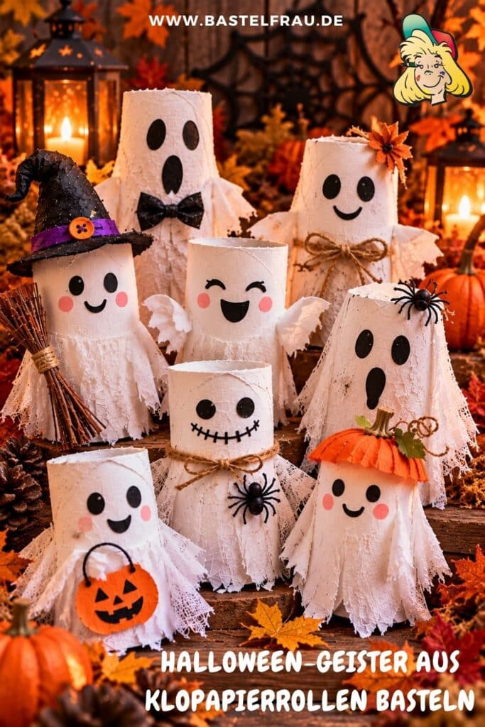 Halloween-Geister- aus-Klopapierrollen-basteln