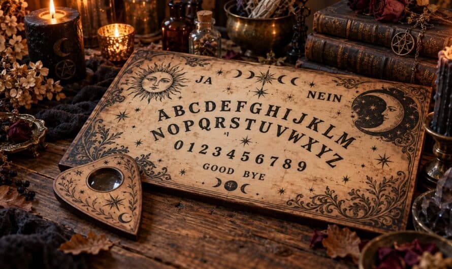 Ouija-Brett selber machen – mystische Halloween-Deko mit Vintage-Charme