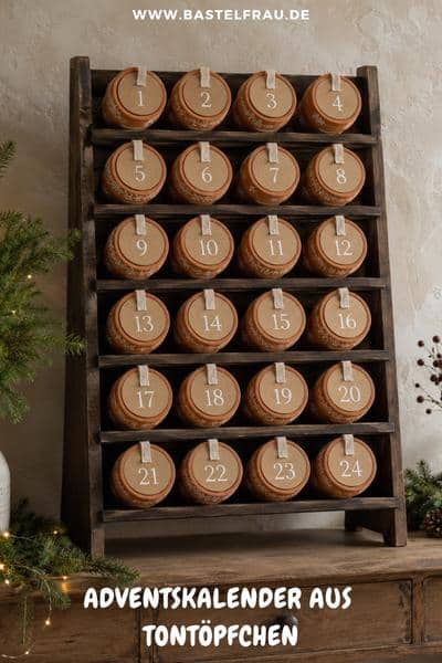 Adventskalender aus Tontöpfen