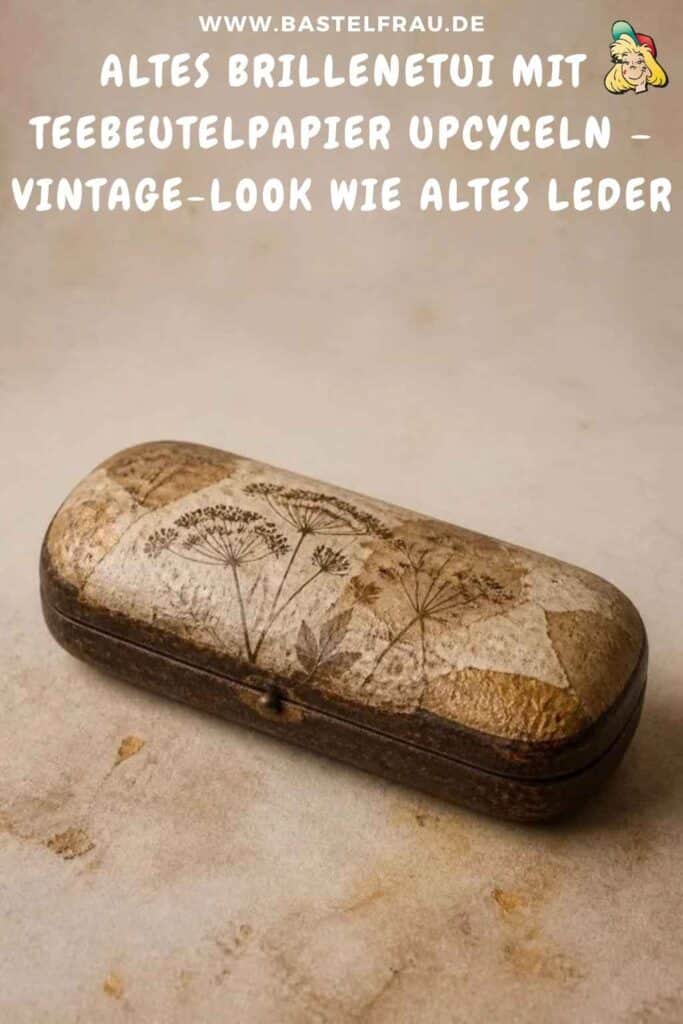 Altes Brillenetui mit Teebeutelpapier upcyceln – Vintage-Look wie altes Leder
