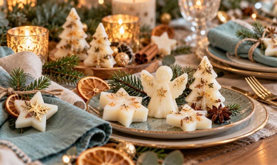 Weihnachtliche Tischdeko aus Duftwachs – festliche Highlights für die Festtafel