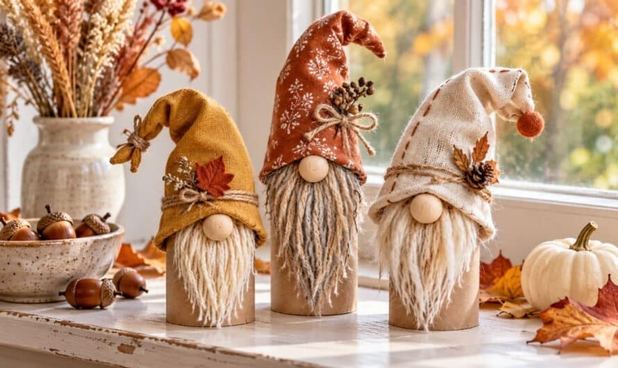 Knuffige Herbstwichtel aus Klopapierrollen – so einfach geht’s