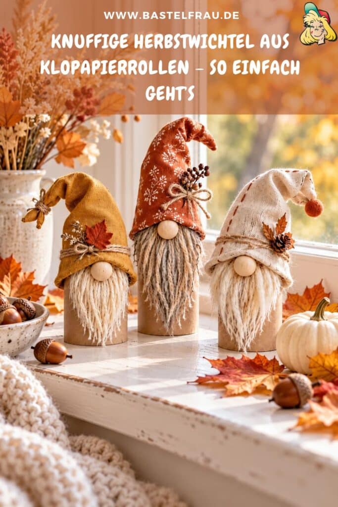 Knuffige Herbstwichtel aus Klopapierrollen – so einfach geht’s