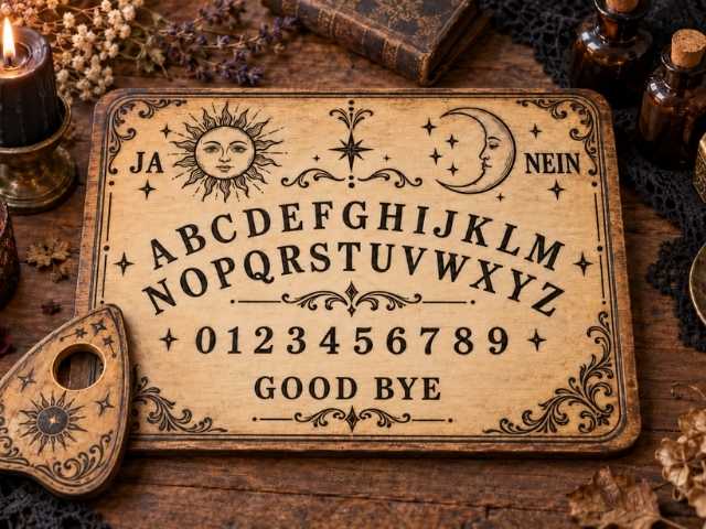 Ouija-Brett selber machen – mystische Halloween-Deko mit Vintage-Charme