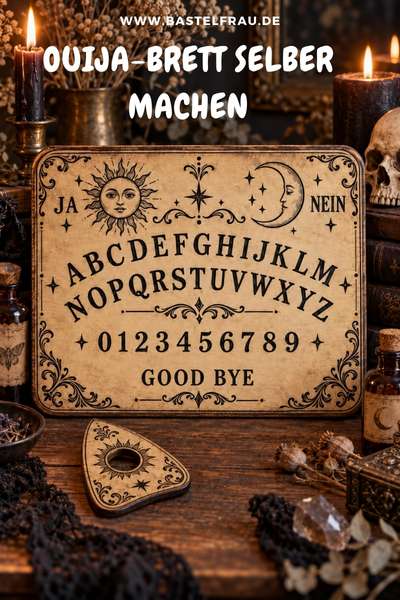 Ouija-Brett selber machen – mystische Halloween-Deko mit Vintage-Charme