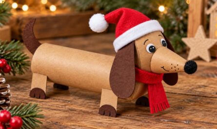 Weihnachtsdackel aus Klopapierrollen: So niedlich können leere Rollen sein